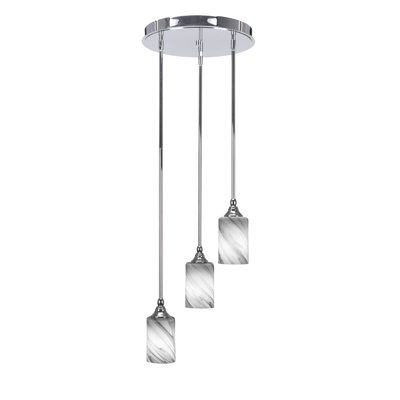 Luminaire suspendu suspendu à 3 lumières Verla