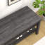 Banc de hall d'entrée 43 "avec rangement pour chaussures Hulstein, gris foncé-129519540-129519536