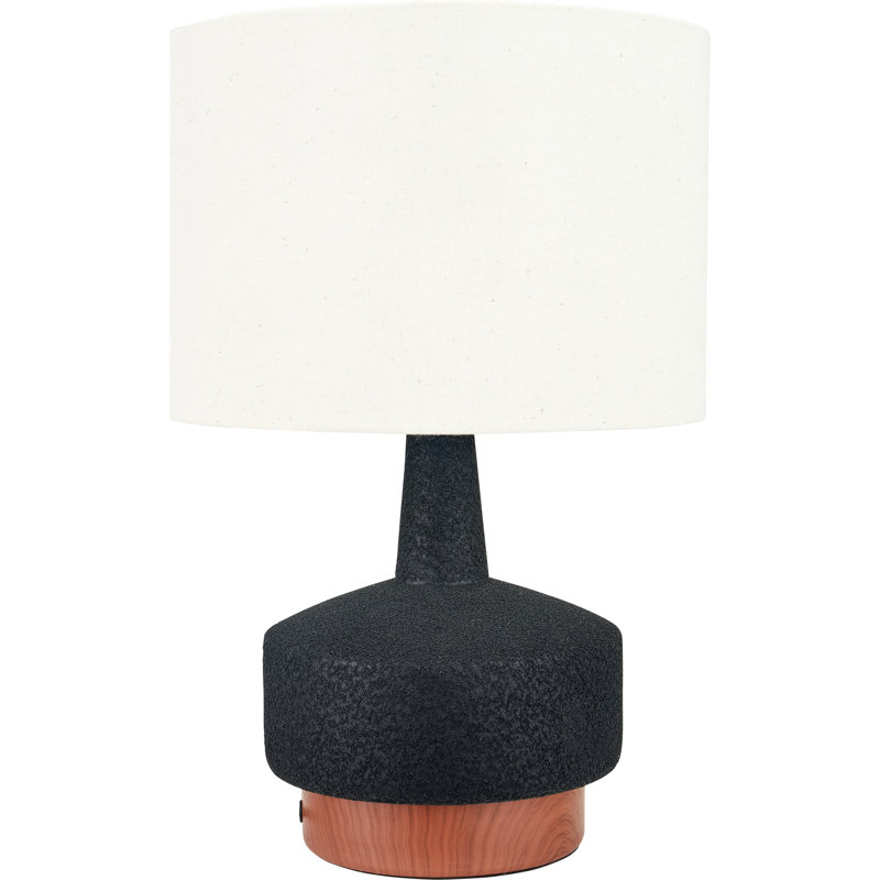 Elencourt Ceramic Table Lamp, Black