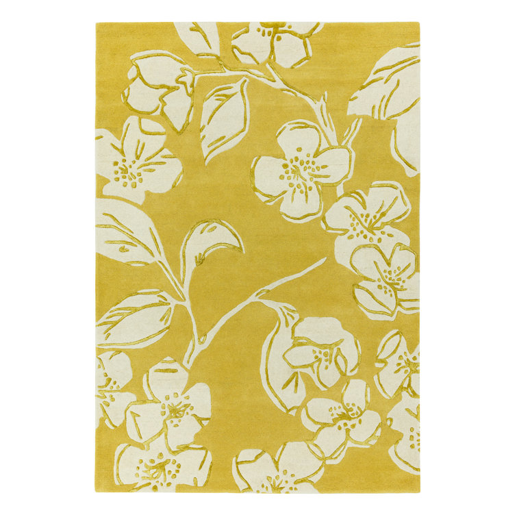 Alouette Floral Wool Hand Tufted Area Rug