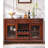 55.12" Brown Rectangular Solid Wood Wine Racks