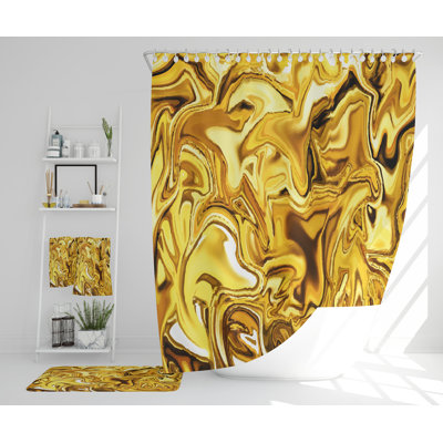 Neidra Polyester Shower Curtain Set