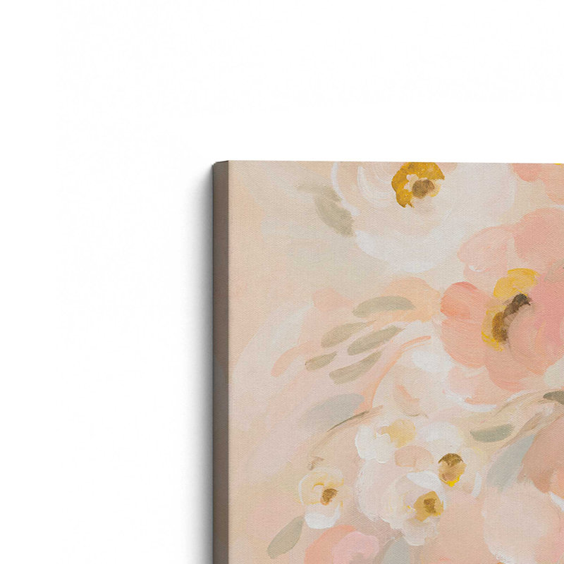 Blush Blooms, grande impression sur toile, H 48 po x l 72 po