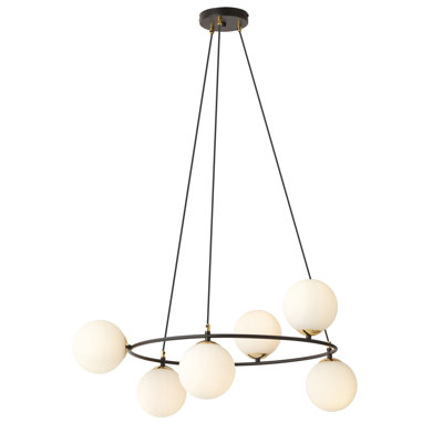 Odin 6 - Light Waggon Wheel Chandelier