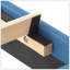 Grand lit plateforme tapissier, cadre de chambre à coucher facile à assembler, bleu foncé-500482945