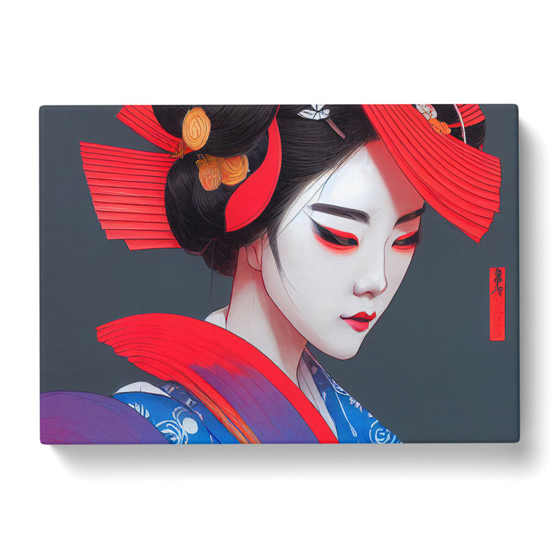 Sensational Geisha - Wrapped Canvas, 35cm H x 50cm W x 3cm D