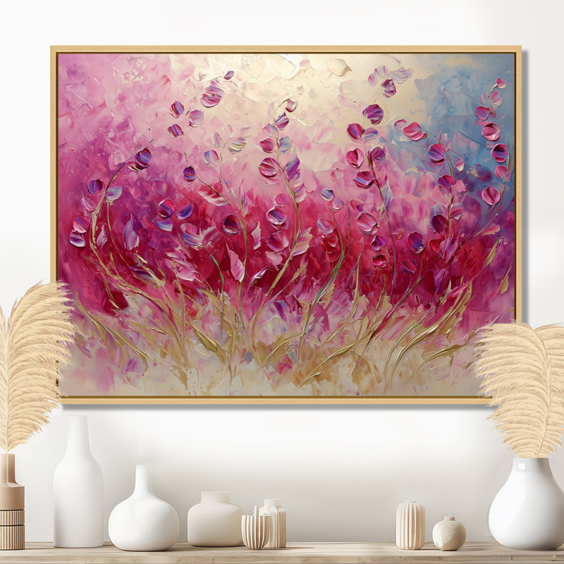 Jamerson - Floral Wall Art, Brun, H 24 po x l 32 po, Floater Framed