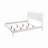 King Size White Finish Panel Bed