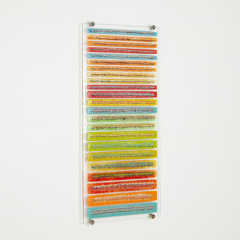 Sticks Fused Handmade Art Glass Wall Decor