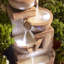 Weather Resistant Cascade Fountain with Lights