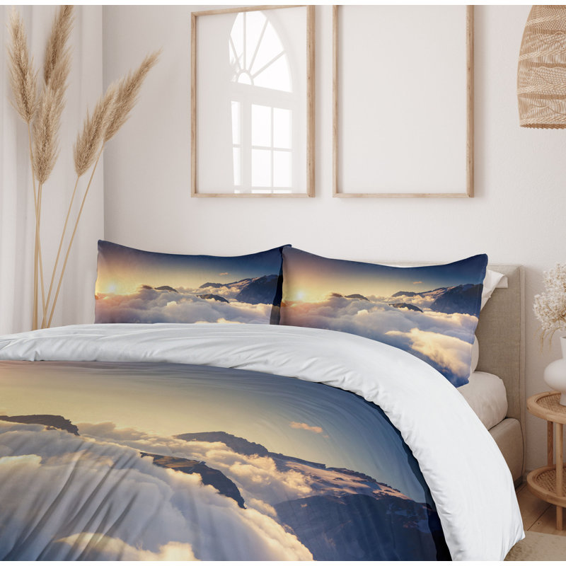 Modern & Contemporary Polyester Duvet Cover, Queen Duvet Cover + 2 Standard Shams