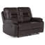 Bergen Faux Leather Reclining Loveseat-26297193