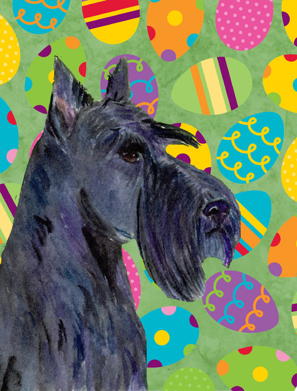 Drapeau de jardin Atara, Scottish-terrier (mauve et noir)