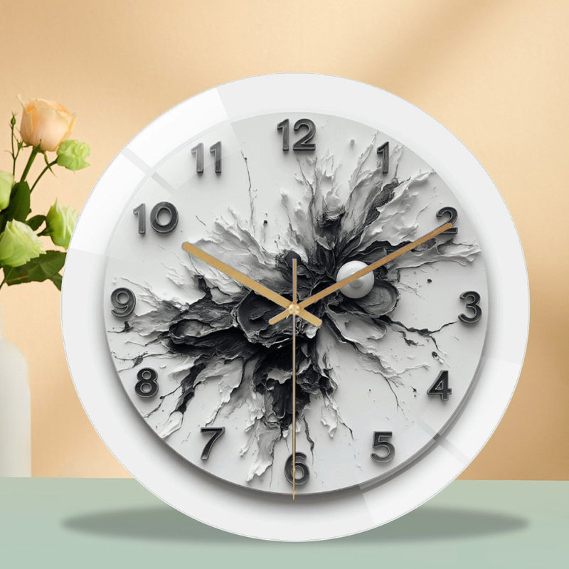 Horloge murale moderne moderne, art décoratif 12 po