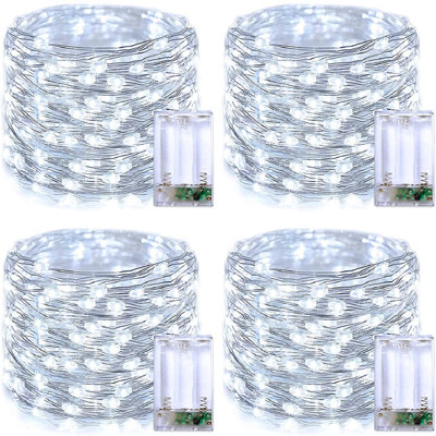 Ambrosio 193.2' LED Battery Powered 50 - Bulb String Lights
