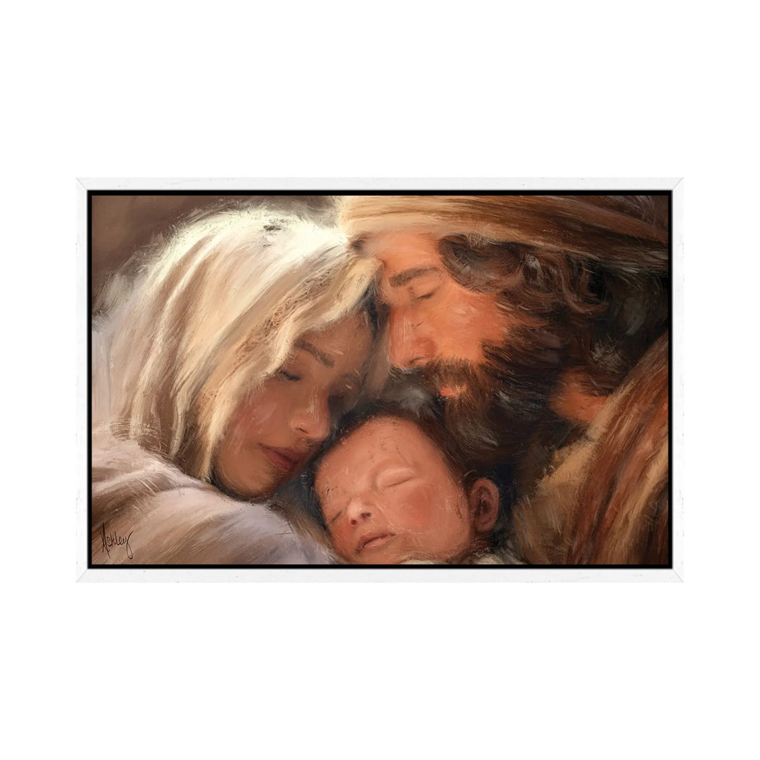 The First Christmas von Ashley Bradley - Galerie-verpackte Leinwand Giclée auf Leinwand