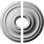 Endurathane Traditional Ceiling Medallion, 14 3/4"OD x 3 1/2"ID x 1 3/4"P (Fits Canopies up to 4"), Two Piece, Factory Primed