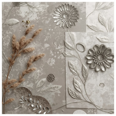 Édredon Metallic Floral