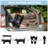 480Lbs Collapsible Wagon with Canopy,Wagon Stroller with 7" All-Terrain Wheels, Lightweight Foldable Wagon, Large Capacity for Camping, Shopping, Sports, and Garden Use, mosquito net-110289765