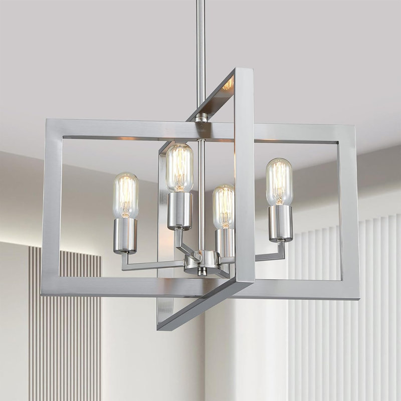 Luminaire suspendu 4 lumières Modern Farmhouse Chandelier