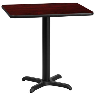 Plateau de table stratifié carré Jack avec base à hauteur de table