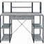 Bureau avec tablettes ouvertes et huche-1109032271