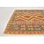 Tapis de zone en laine 3 pi 2 po x 3 pi 5 po noué la à la main one-of-kind Lorain