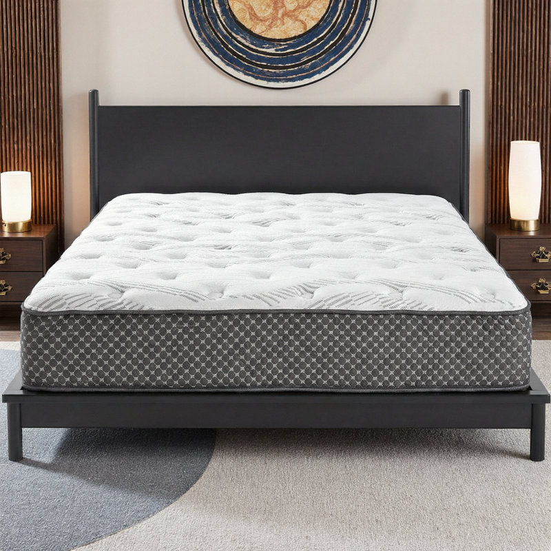 Matelas hybride matelassé 10 po, mi-ferme - Support et respirant pour les tailles simple, simple TG, double, grand, très grand