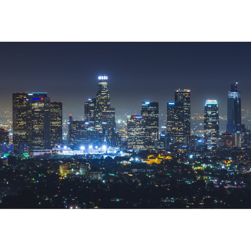 Aerith Scenic View Of Los Angeles by Joecho-16 - Wrapped Canvas Print, 30cm H x 46cm W x 3.8cm D