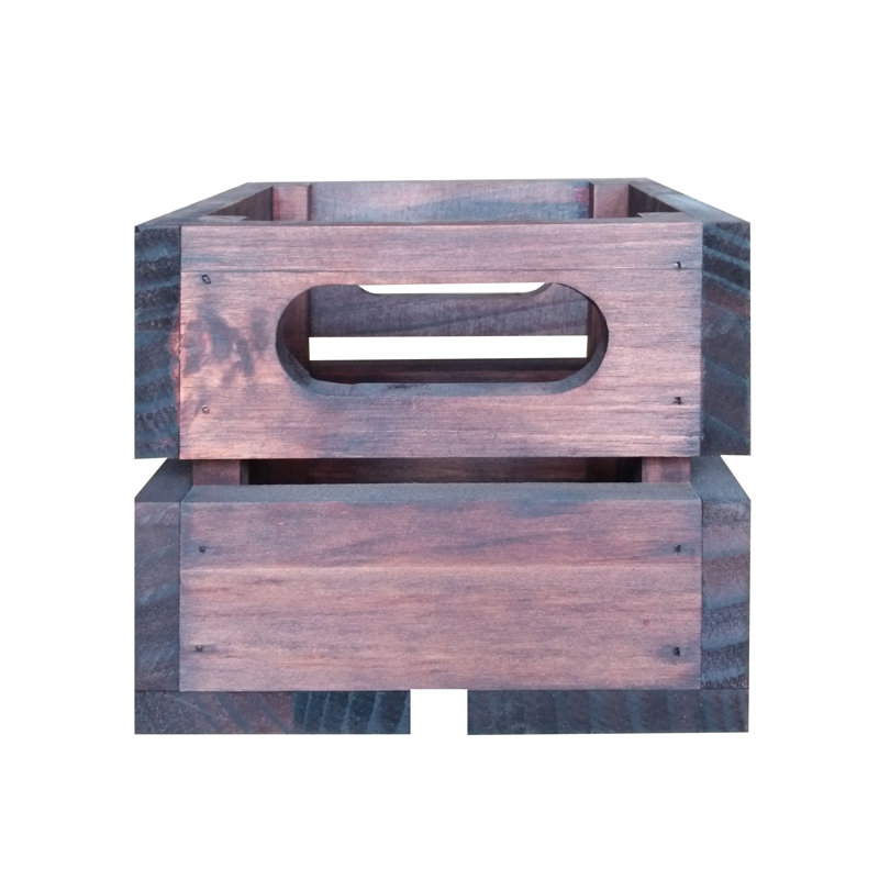 Millwood Pines® Vintage Wooden Small Box Crate Rustic Wall Display Nails Storage Craft Garage 24EAD9359AD8457D90F3DFB42AE25322