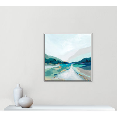 «Hope Creek - Blue Square Version Print» par Isabelle Z