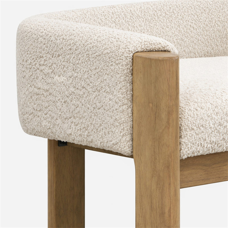 Causeuse 48,5 po, Almond, Natural Ash