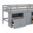 Jonee Loft Bed With 4 Drawers-381600876