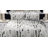 3 Pieces Duvet Cover Set, 100% Brushed Microfiber Ink Pattern Comforter Cover Set with Ties - NTBAY-50028002