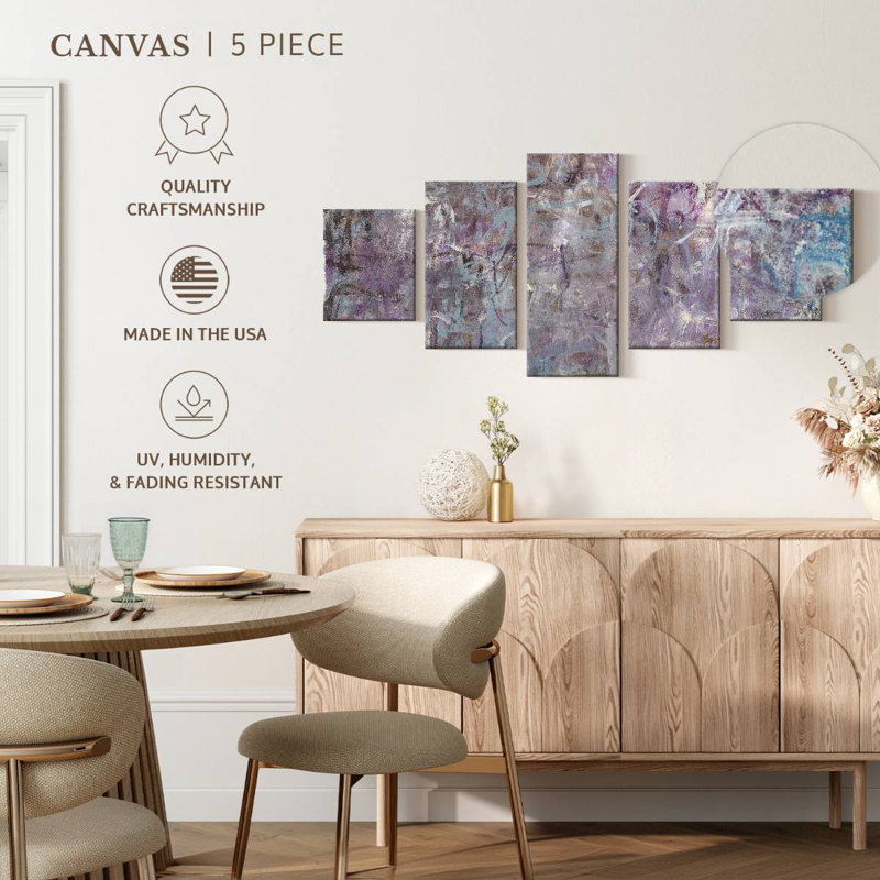 Lilacs And Lace, 36" H x 80" W