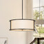 Luminaire suspendu cylindrique à 4 lumières