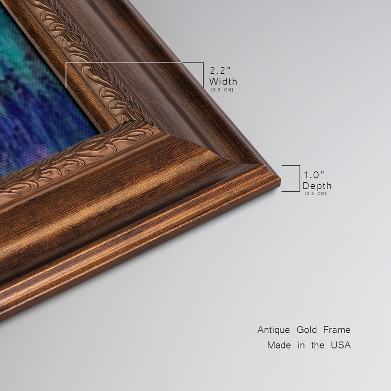 " Vespers " Painting Print, 29" H x 53" W x 1" D, Black