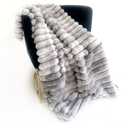 Jeté en fausse fourrure Plutus Luxe
