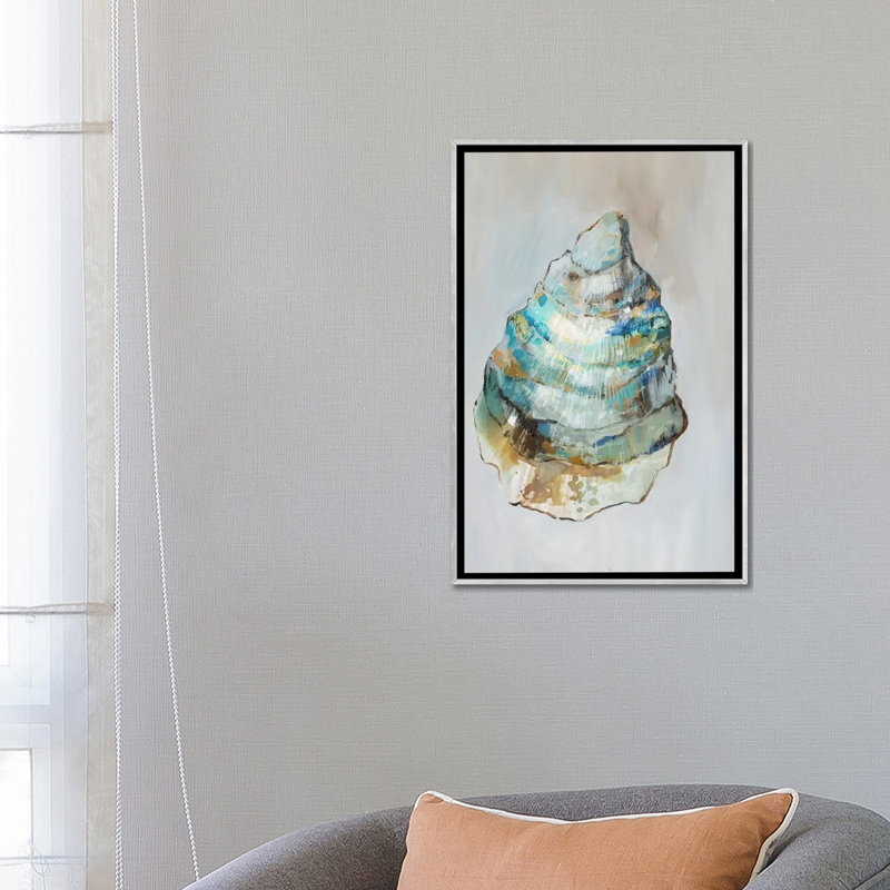 Nautical Whispers II, Silver Floater Framed Canvas, No Mat, 26" H x 18" W x 1.5" D