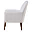 Fauteuil d'appoint avec accoudoirs - Revêtement en tissu bouclé de style Mid-Century de style moderne