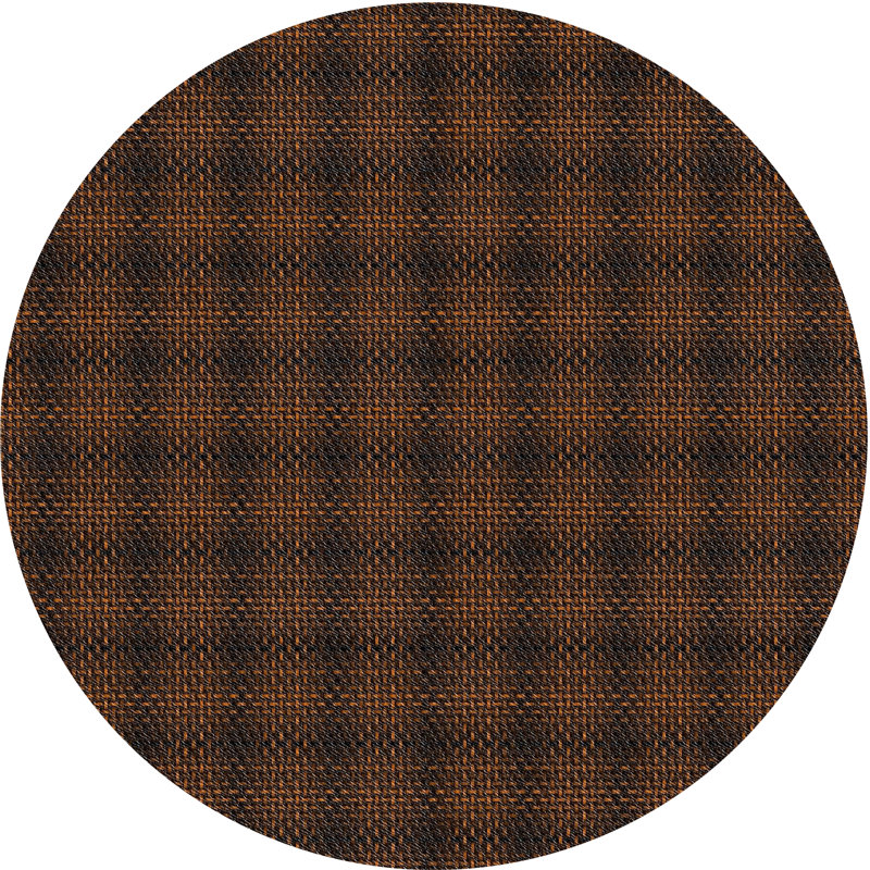 Dunnavant Plaid Indoor Rug, Round 3'