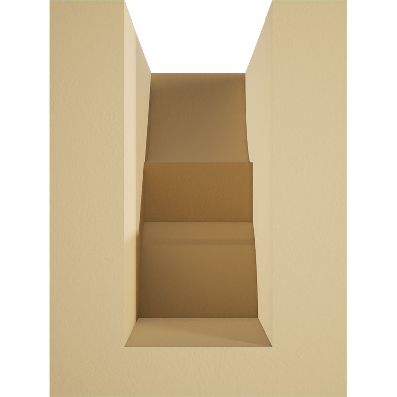 Ridgewood Signature Urethane Rafter Tail, Primed Tan, 8" H x 12" W x 6" D
