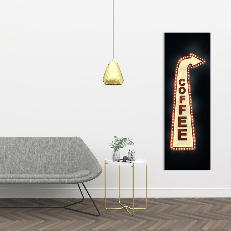 Café - objet rouge, art sur toile pour une décoration intérieure élégante