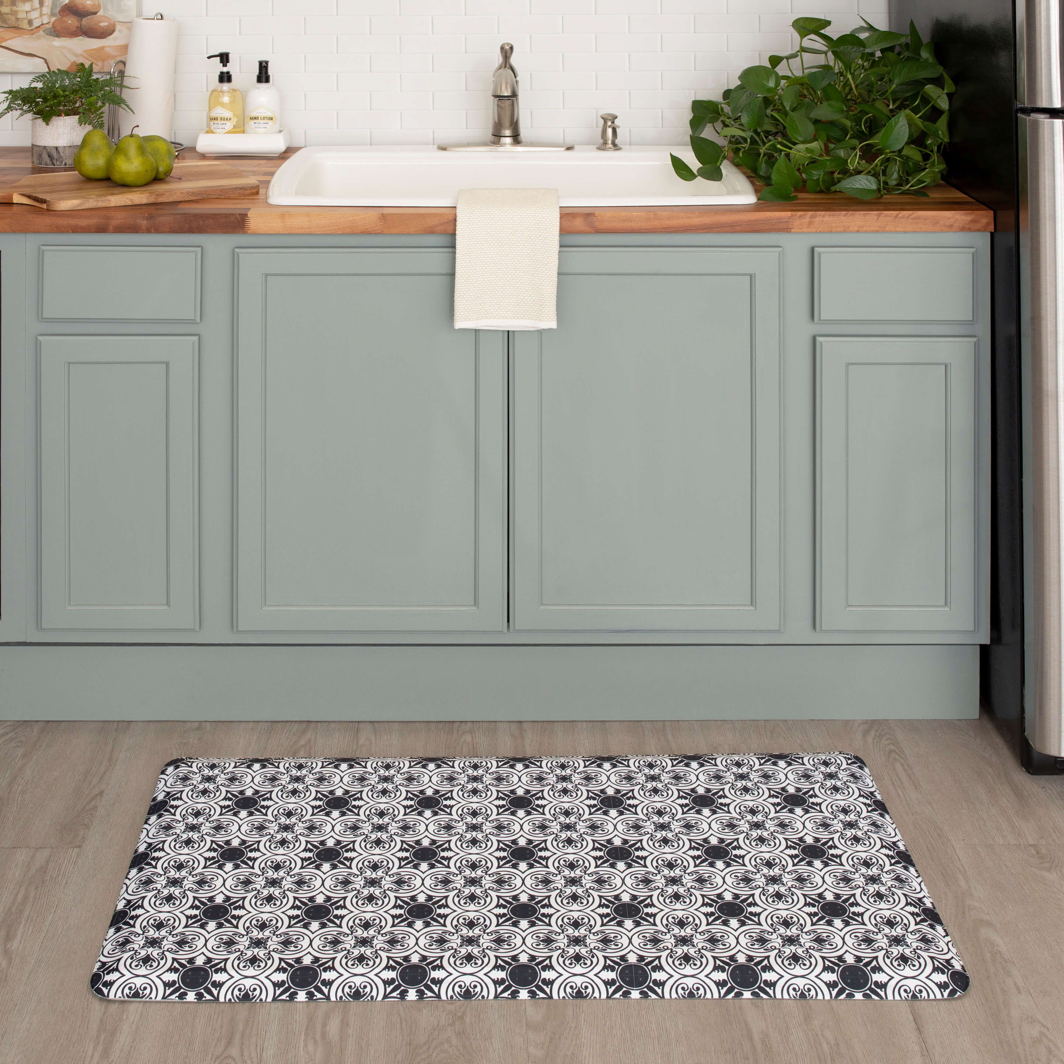 Kitchen Anti-Fatigue Mat Canora Grey Color: Light Gray