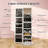 360° Swivel Full-Length Mirror With Storage Shelves-96673822