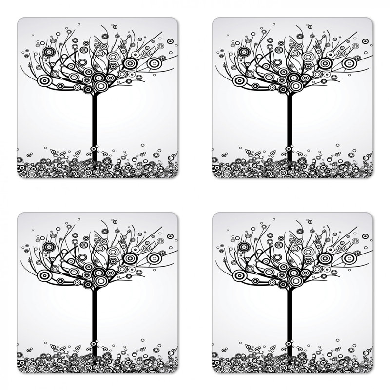 Square 4 Piece Coaster Set