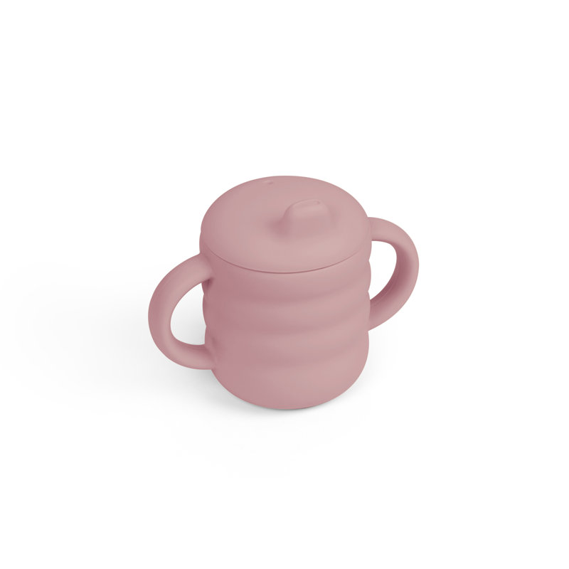 6 Piece Silicone Feeding Set , Pink