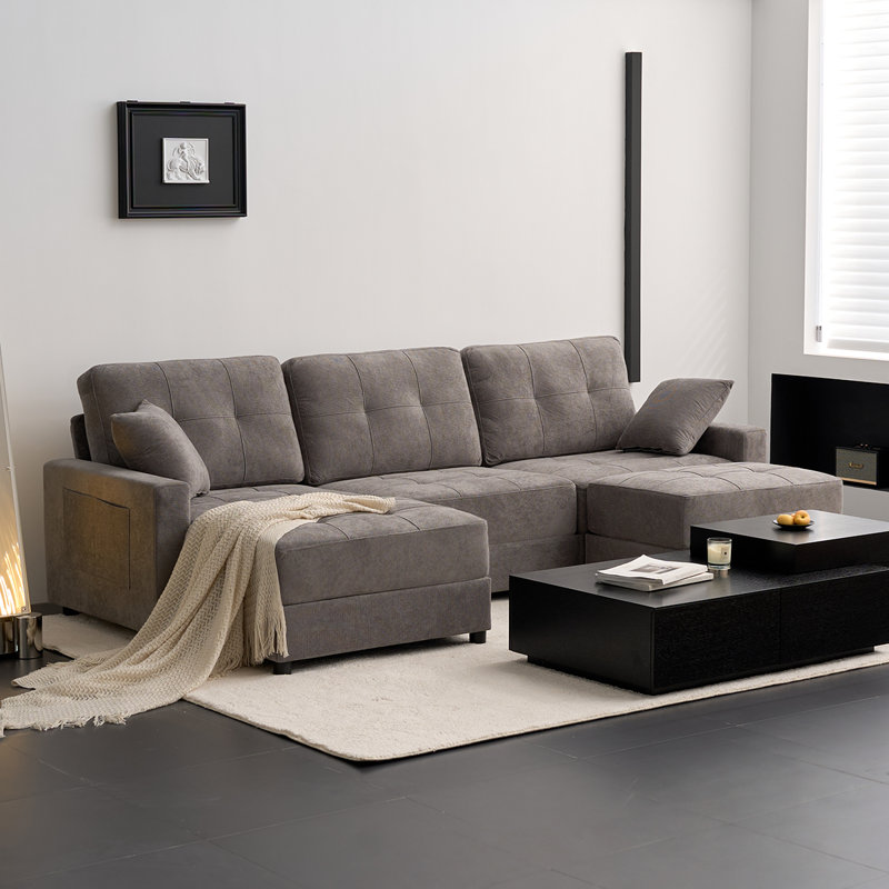 3 Seater Sofa, Light Grey