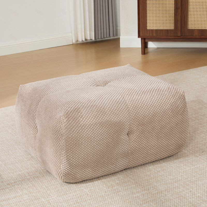 Fauteuil d'appoint modulaire sans accoudoirs avec repose-pieds de 30,5 po avec repose-pieds, siège moderne, désossé, siège simple, avec repose-pieds, salon, chambre à coucher, dortoirs, sans assemblage requis