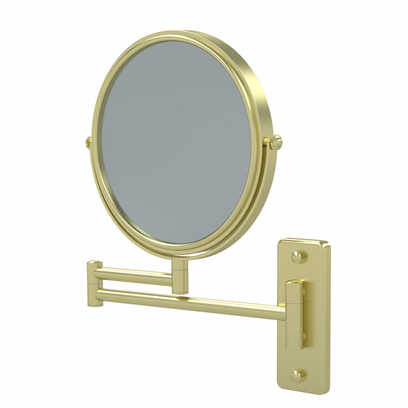 Acierno Aluminium Circle Mirror, Brushed Brass